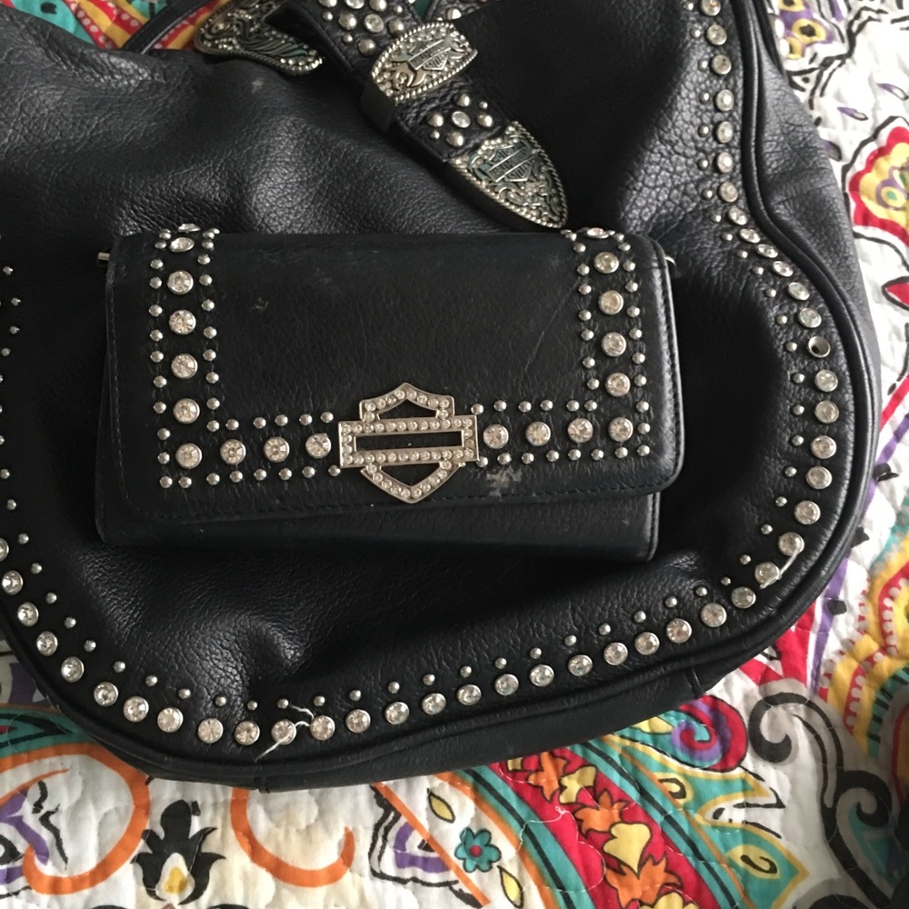 Harley Davidson Purse & Wallet Swarovski Crystals